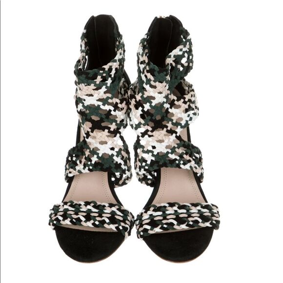 New Sandro Paris Agate Suede Sandals shoe heels 37 - Picture 3 of 11